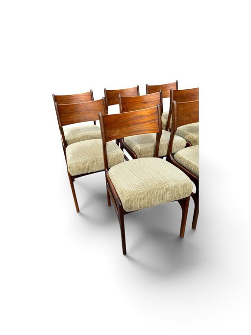 8x dänischer Designförderer Schmidt Madsen – eetkamerstoelen, Wood