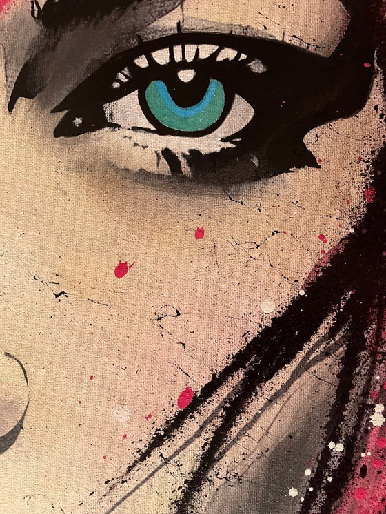 Image 1 of NO1R - Elysia, blushing enigma  - Toile d'artiste