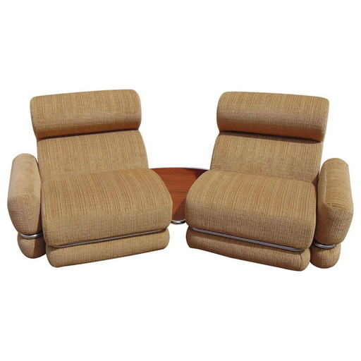 Mid-Century Italienische Modulare Sessel, 1960er Jahre, 3er Set
