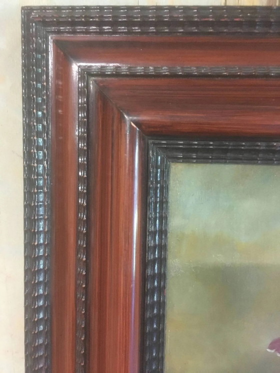 Composición de ramo de flores sobre lienzo 91x71. – Pinturas y dibujos, Wood, Canvas, Vintage (photo 2 of 13)
