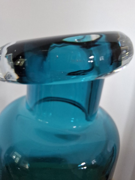 Image 1 of Vintage Rosenthal "Drunken Bottle" Vase – Turquoise (30 cm)
