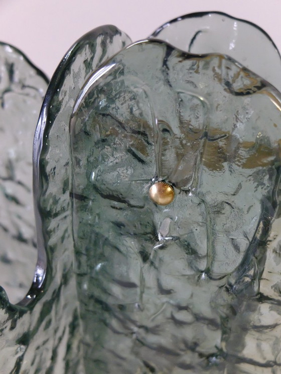 Image 1 of Tischlampe aus dickem Muranoglas Mazzega, Italien