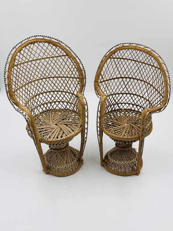 Image 1 of Lot de Deux Fauteuils pour Poupée