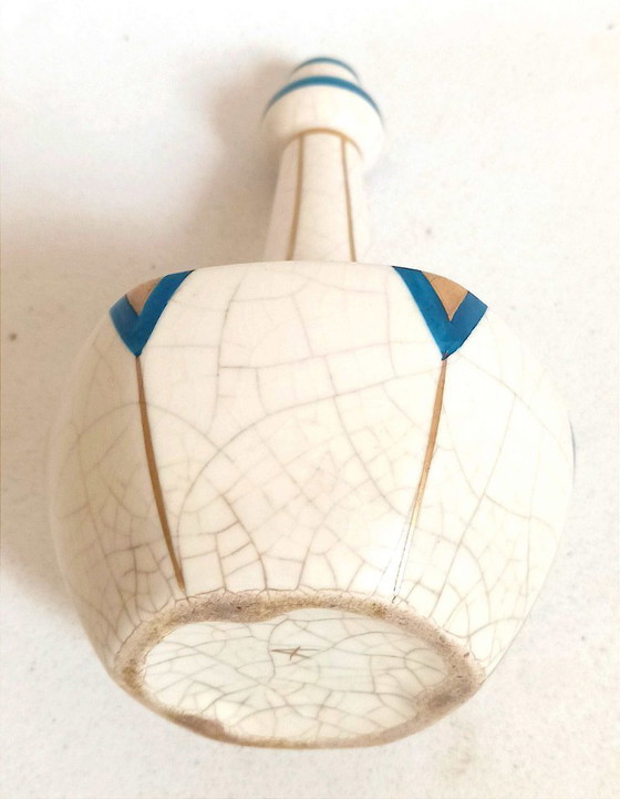 Image 1 of Soliflora in ceramica screpolata Art Déco Altezza 18 cm