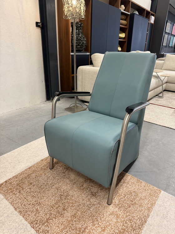 Image 1 of Jess Design Bari Sessel, blaues Leder