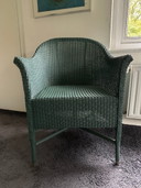 Ensemble de deux chaises Lloyd Loom - Vertes