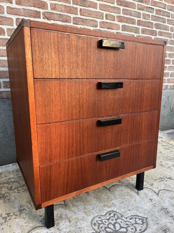 Image 1 of Vintage Made to Measure ladenkast met 4 laden door Cees Braakman voor Pastoe,