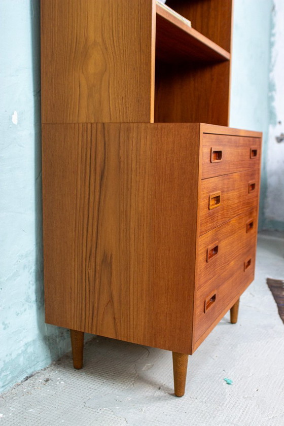 Image 1 of Vintage boekenkast, dressoir, bijzettafel, teak, Hundevad Deens