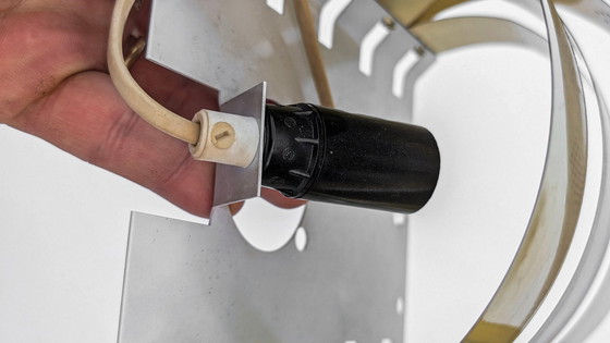 Image 1 of Applique scultorea in ottone – Werner Schou per Coronell Elektro