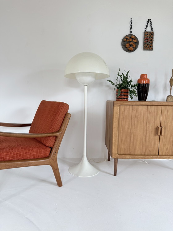 Vintage ‘Trixel’ Mushroom Vloerlamp, Lyfa Denemarken ‘70 – Vloerlampen, Metal, Plastic (photo 3 of 13)