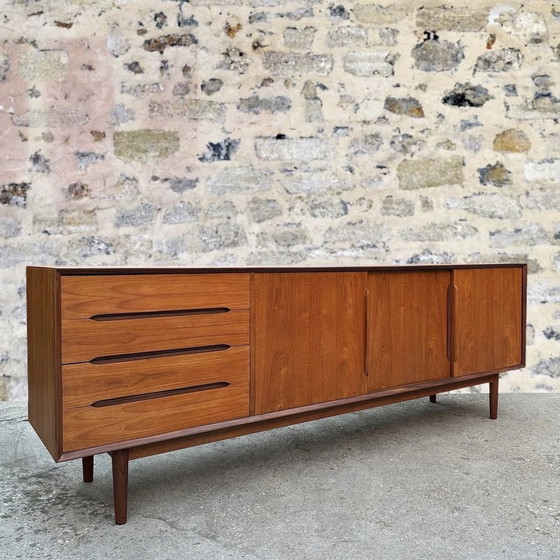 Image 1 of Danish teak sideboard P. T. Aalborg, 1960