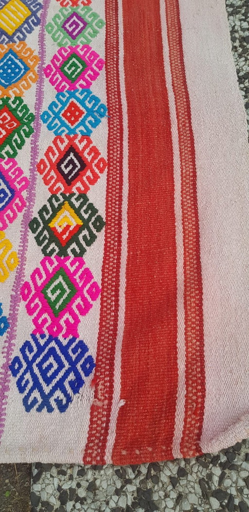 Kilim turco tejido a mano 183x143cm