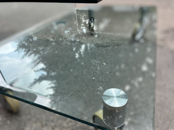 Image 1 of Table basse en verre Fiam, années 1980