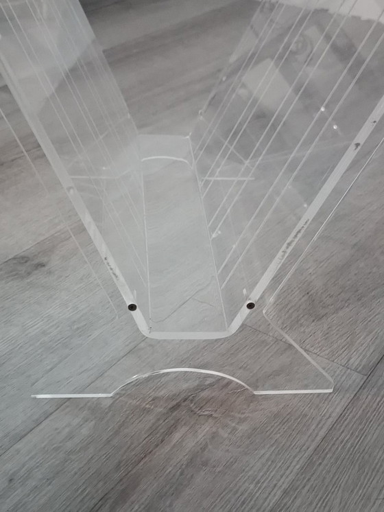 Image 1 of Vintage plexiglass magazine rack, France, 1980s