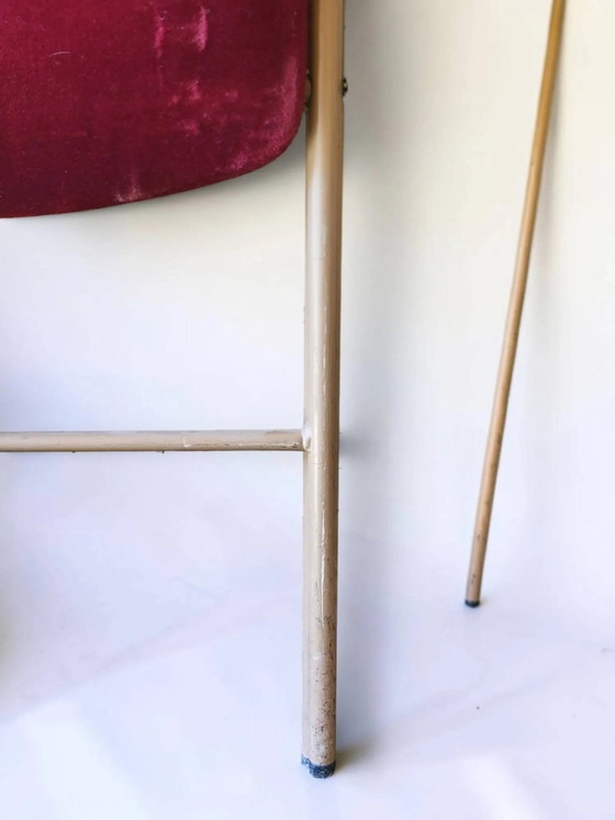 Sedia pieghevole Souvignet anni '70 – Sedie pieghevoli, Metal, Velvet, Vintage (photo 6 of 8)