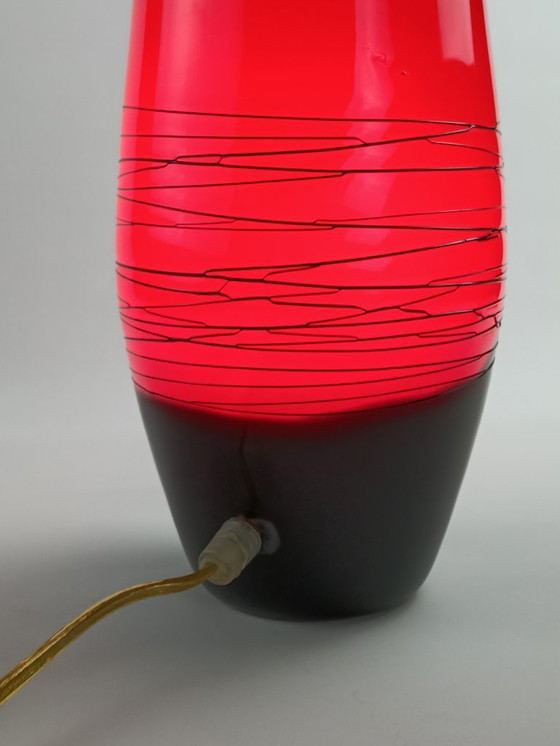 Image 1 of Lampada a conchiglia in vetro opalino