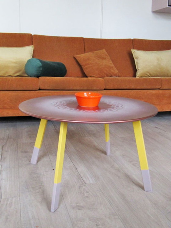 Image 1 of Table de salon en métal - vintage