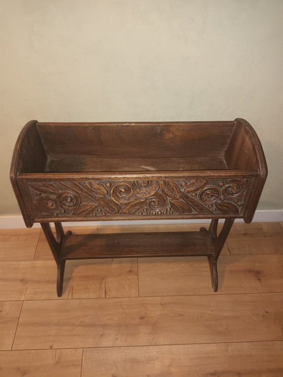 Image 1 of Art nouveau houten plantenbak