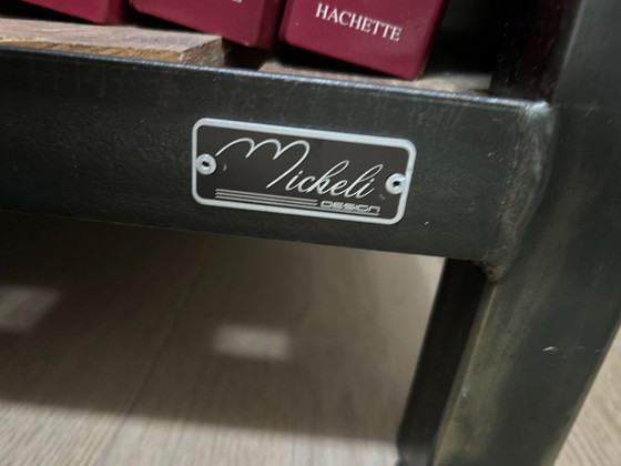 Image 1 of Industriële tv-standaard en bijzettafel - Micheli Design - Eikenhout en staal
