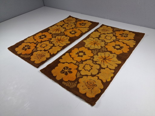 Set di 2 Tappeti Runner Vintage con Motivo Floreale, Anni '60 - '70 – vloerkleden en tapijten, Textile (photo 2 of 9)