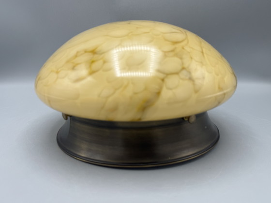 Image 1 of Marbled ceiling lamp with a warm appearance