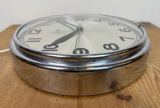 Image 1 of Vintage German Electric Wall Clock from Palmtag, 1960s