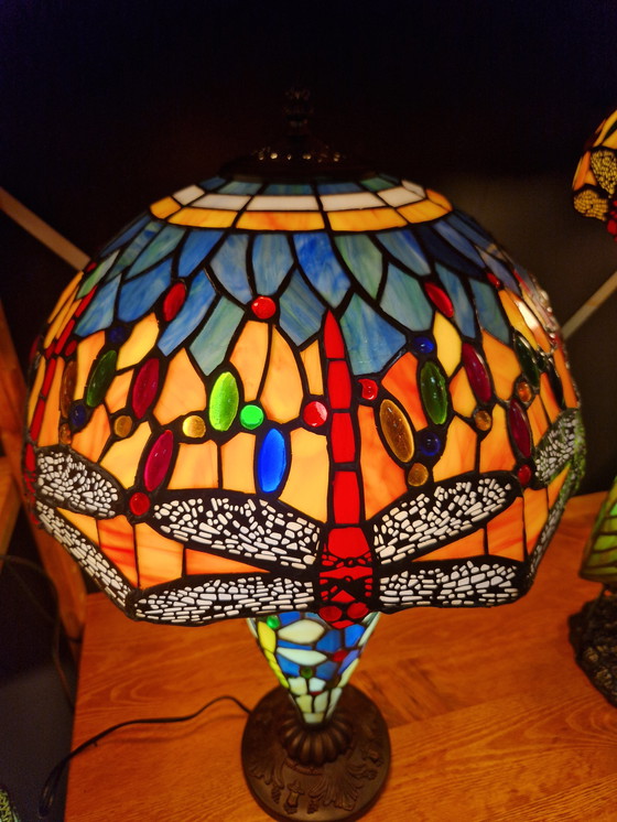 Image 1 of Magnifique lampe de table de style Tiffany 65x40