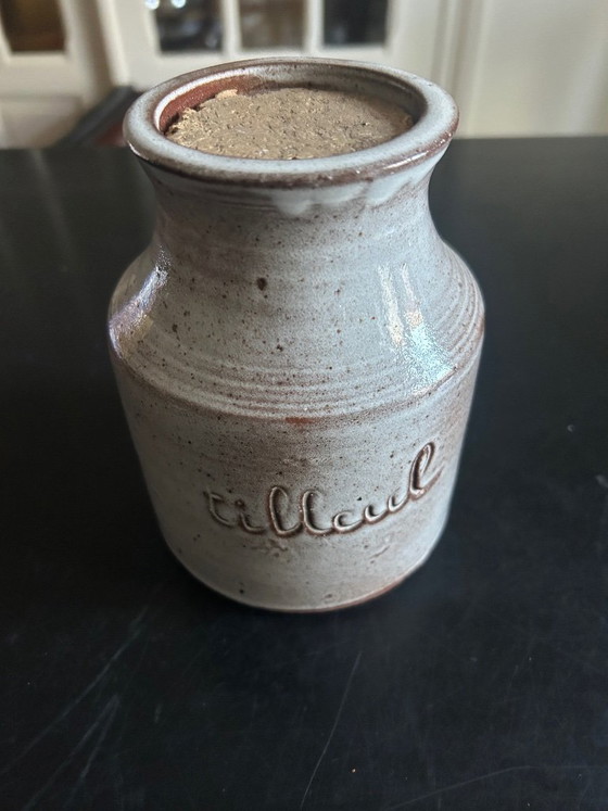Image 1 of Vaso in ceramica di legno di tiglio realizzato da Jeanne e Norbert Pierlot