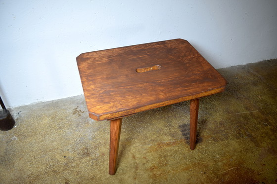 Image 1 of Antique Melk Stool Wooden Stool Vintage