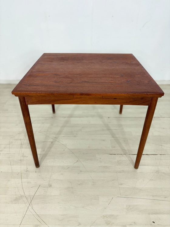 Image 1 of Deense teakhouten eettafel / Teakhouten eettafel uit de jaren 60 / Eettafel in mid-century stijl / Vintage teakhouten eettafel