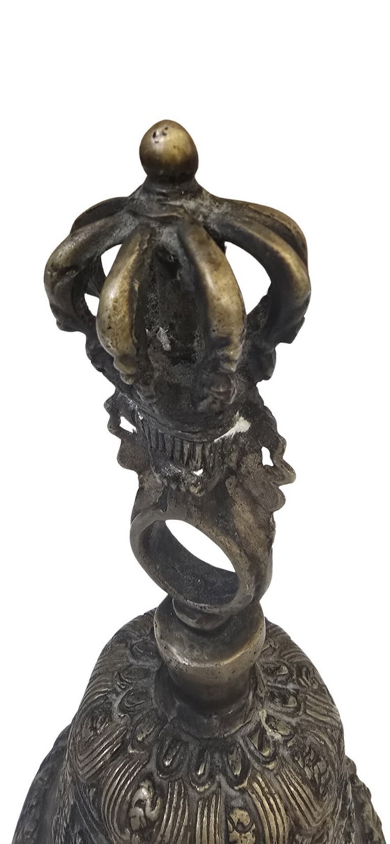 Image 1 of Rare Tibetan Ritual Bell (Ghanta/Drilbu) Large Size