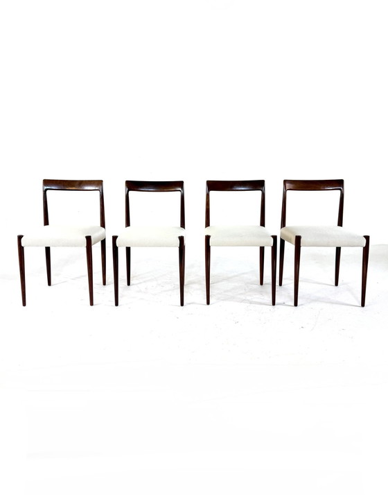 Image 1 of Set van 4 vintage eetkamerstoelen, Lübke ‘60