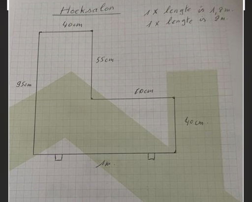 Compacte hoeksalon, ideaal voor kleine ruimte