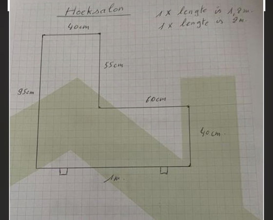 Image 1 of Compacte hoeksalon, ideaal voor kleine ruimte 