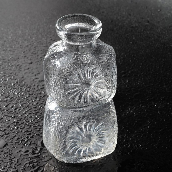 Image 1 of Vase Kvety / Pressed Glass Vase Flowers by Pavel Panek / Libochovice / Czech Republic / 1973