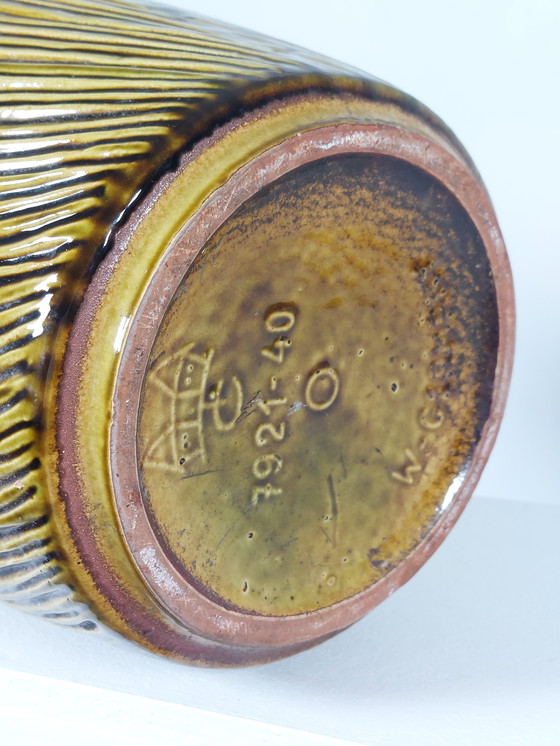 Image 1 of Grande vaso vintage giallo, Carstens Keramik, Tönnieshof, Germania Ovest, anni '70