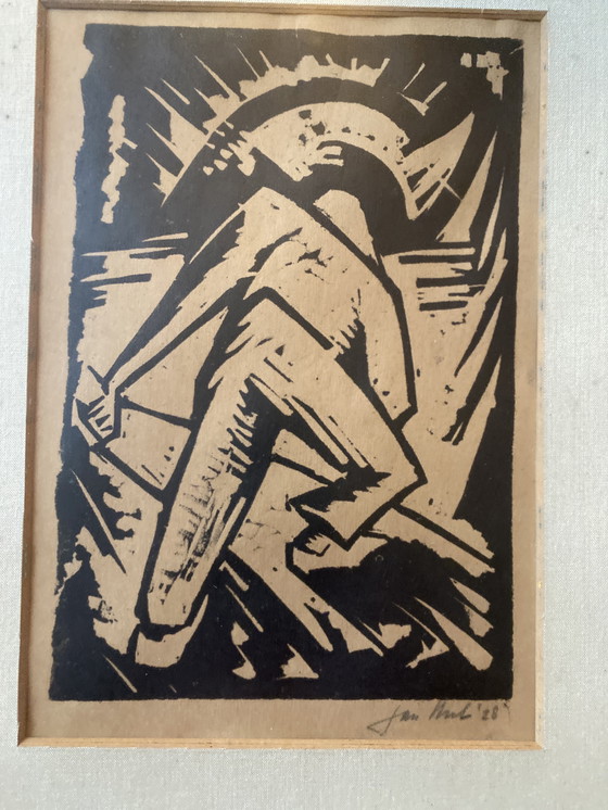 Image 1 of Expressionistischer Holzschnitt, 1928, Jan Hubert