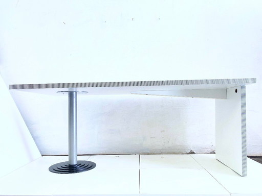Large 80s-style desk, Kroma model, designed by Antonia Astori for Driade