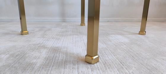 Image 1 of ✨ Prachtige vierkante gouden salontafel uit de Orsenigo Italy ‘Art Deco’-collectie ✨