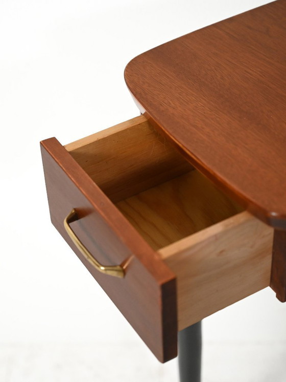 Image 1 of Scandinavian dressing table with triple mirror, 1950s–60s