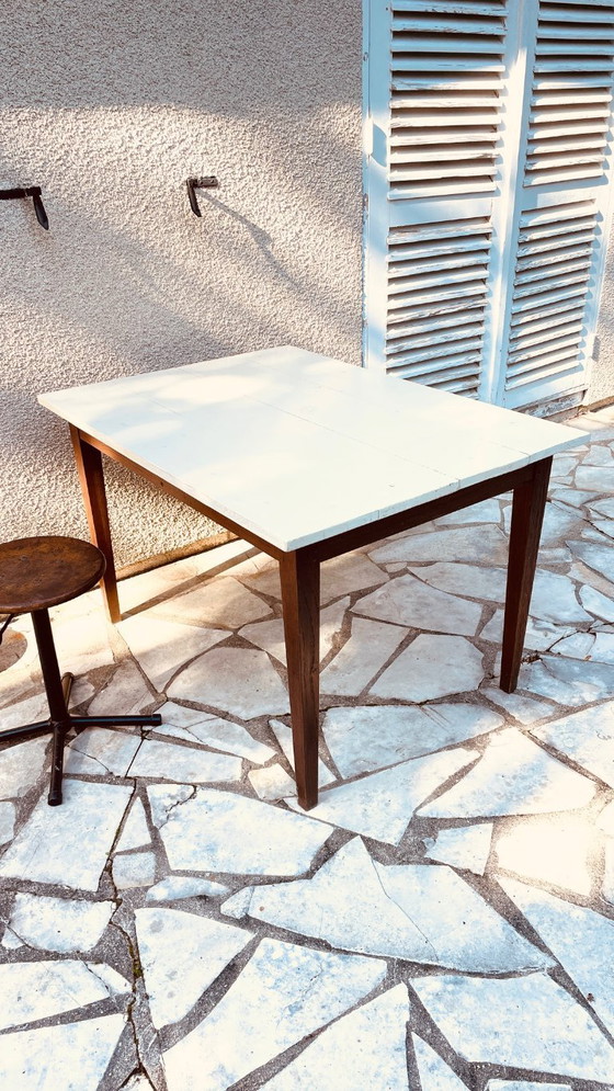 Image 1 of Vintage Solid Oak Farmhouse Table