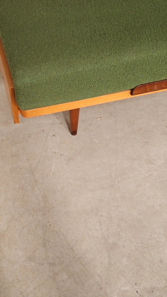 Divano panca pieghevole verde di UP Zavody 1970 – Divani 3 posti, Legno, Mid Century Modern (photo 18 of 24)