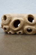 Sculptural Oak Bench