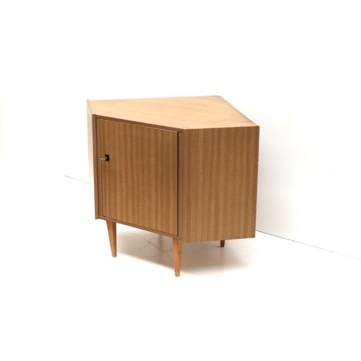Vintage corner cabinet with door made in the 70s