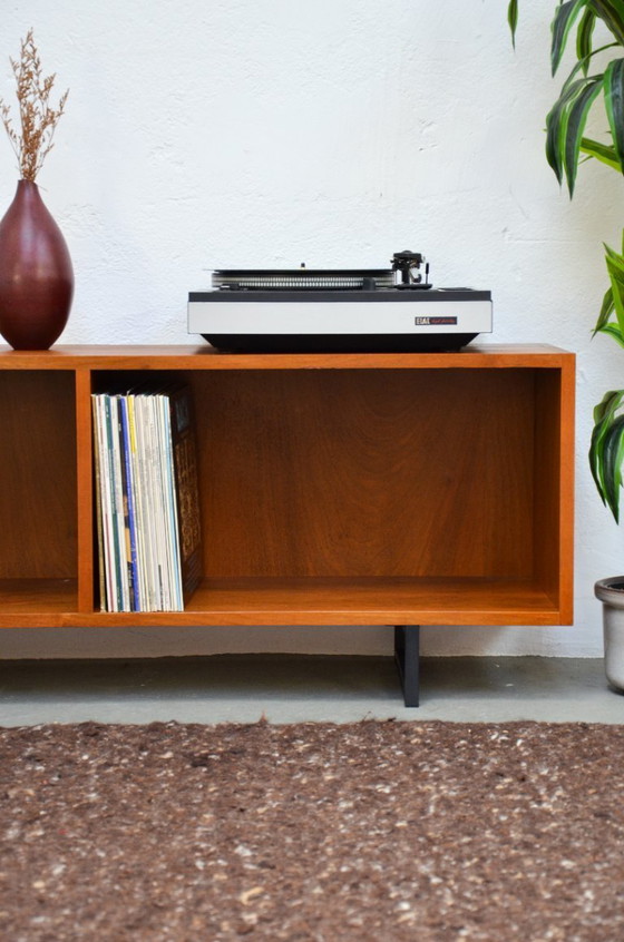 Image 1 of Credenza vintage a giorno, mobile basso, giradischi HiFi/phono, cassettiera