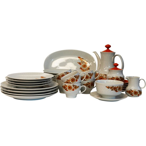 Service de table vintage en porcelaine, Allemagne 1970