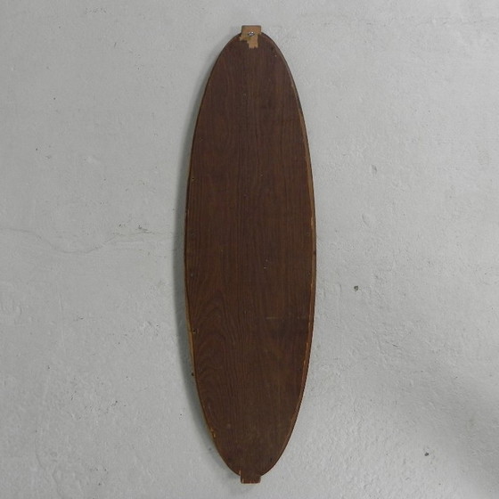 Image 1 of Ovale spiegel met geslepen rand, jaren '50