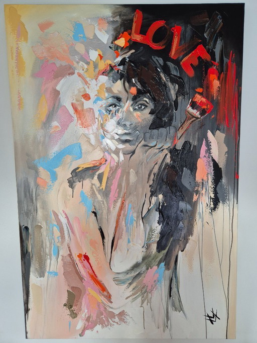 Miriam Vleugels schilderij 'Love'
