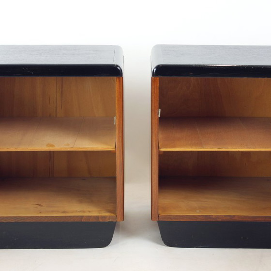Pair of Czechoslovak Modernist Bedside Tables, Circa 1935 – up zavody, Nightstands, Wood (photo 4 of 14)