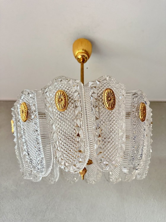 Vintage Kaiser Leuchten Hanglamp – Hanglampen, Glass, Brass (photo 12 of 16)